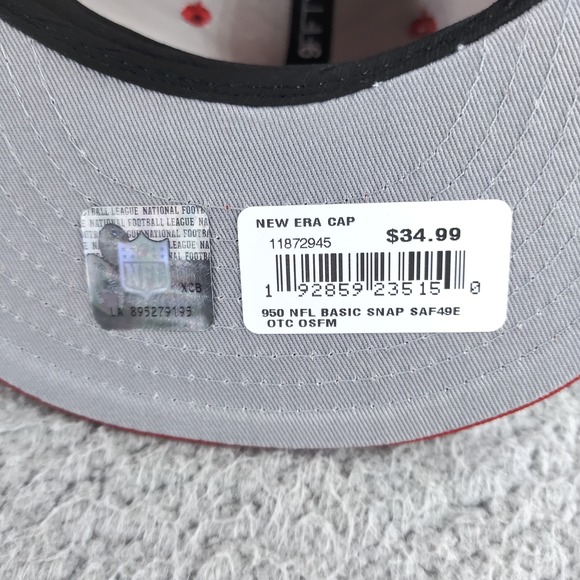 San Francisco 49ers Hat Cap Snap Back Red NFL Football Mens New Era 9FIFTY OSFM - Picture 9 of 14